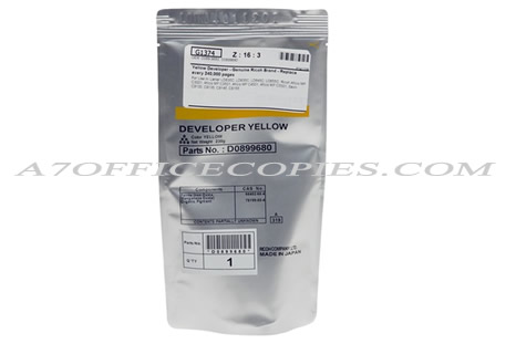 Ricoh D0899680 / D089-9680 Développeur jaune Ricoh Aficio MP C3001 - Ricoh MP C3501 - Ricoh MP C4501 - Ricoh MP C5501 - Ricoh D0899680 / D089-9680 Yellow Developer MP C3001 - Ricoh MP C3501 - Ricoh MP C4501 - Ricoh MP C5501