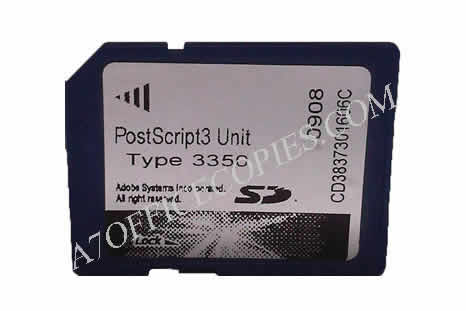 Ricoh PostScript 3 Unit type 3350 - Ricoh carte SD PostScript 3 type 3350 - Ricoh MP 2550B / MP 33550B / MP 2550 / MP3350