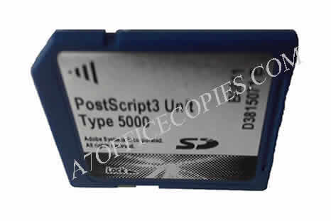 Ricoh PostScript 3 Unit type 5000 - Ricoh carte SD PostScript 3 type 5000 - Ricoh MP 4000 / MP 5000 / MP 4000B / MP 5000B