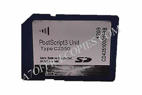 Ricoh PostScript 3 Unit type C2550 - Ricoh Carte SD PostScript 3 type C2550 - Ricoh MP C2030 / MP C2050 / MP C2530 / MP C2550