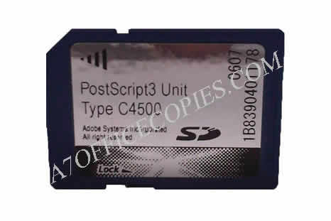 Ricoh PostScript 3 Unit type C4500 - Ricoh Carte SD PostScript 3 type C4500 - Ricoh MP C3500 / MP C4500