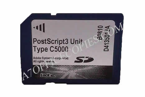 Ricoh PostScript 3 Unit type C5000 - Ricoh Carte SD PostScript 3 type C5000 - Ricoh MP C4000 / MP C5000