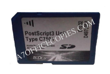 Ricoh PostScript 3 Unit type C7501 - Ricoh carte SD PostScript 3 type C7501 - Ricoh MP C6501 / MP C7501